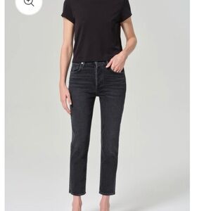Agolde Black Riley Ankle Jeans sz 26